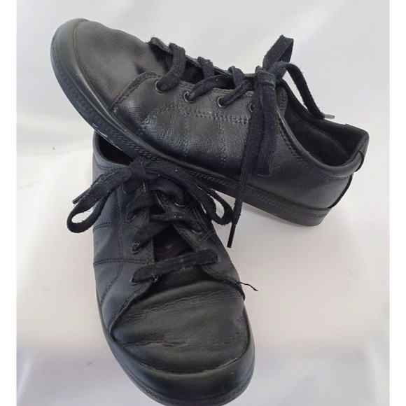 TredSafe Womens Oil & Slip Resistant Black Lace up Work Shoes Size 7 - Picture 1 of 7